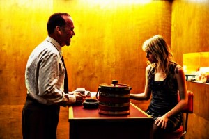 Michael Keaton as “Riggan” and Emma Stone as “Sam” in BIRDMAN. Photo by Alison Rosa. Copyright © 2014 Twentieth Century Fox.