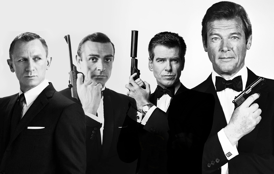 007 actors Connery Moore Brosnan Craig