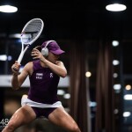Iga Swiatek of Poland warms up before the quarter-final of the 2026 Dongfeng Voyah Wuhan Open WTA 1000 tennis tournament