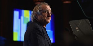 NEW YORK, NY - NOVEMBER 30: Actor Robert De Niro speaks onstage at the 25th IFP Gotham Independent Film Awards co-sponsored by FIJI Water at Cipriani, Wall Street on November 30, 2015 in New York City.  (Photo by Larry Busacca/Getty Images for IFP)